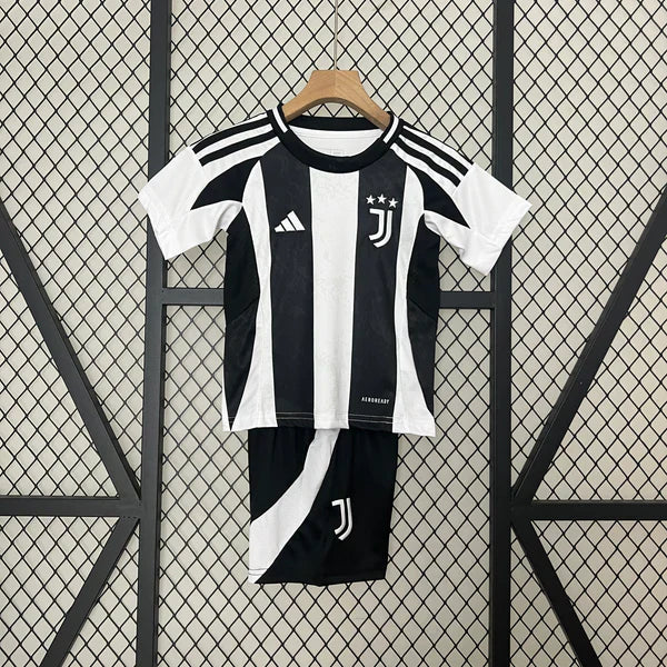 Conjunto Infantil Juventus 24/25 Home Adidas - Listrado