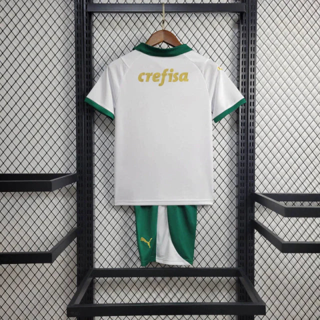 Conjunto Infantil Palmeiras 24/25 Away Puma Torcedor - Branca