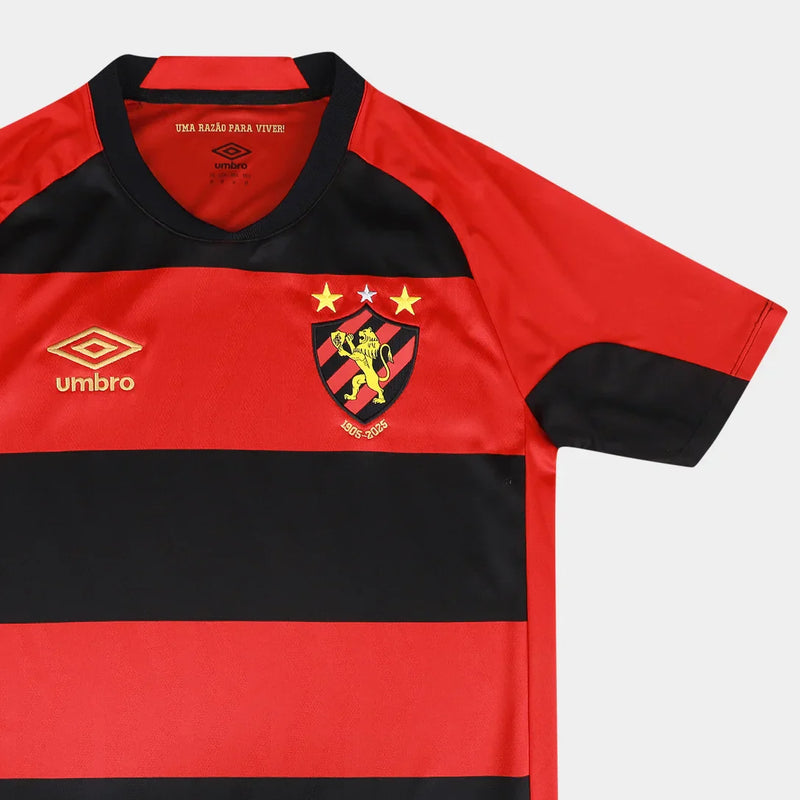 Camisa Sport Home 24/25  Umbro Torcedor Masculino  - Vermelho e Preto