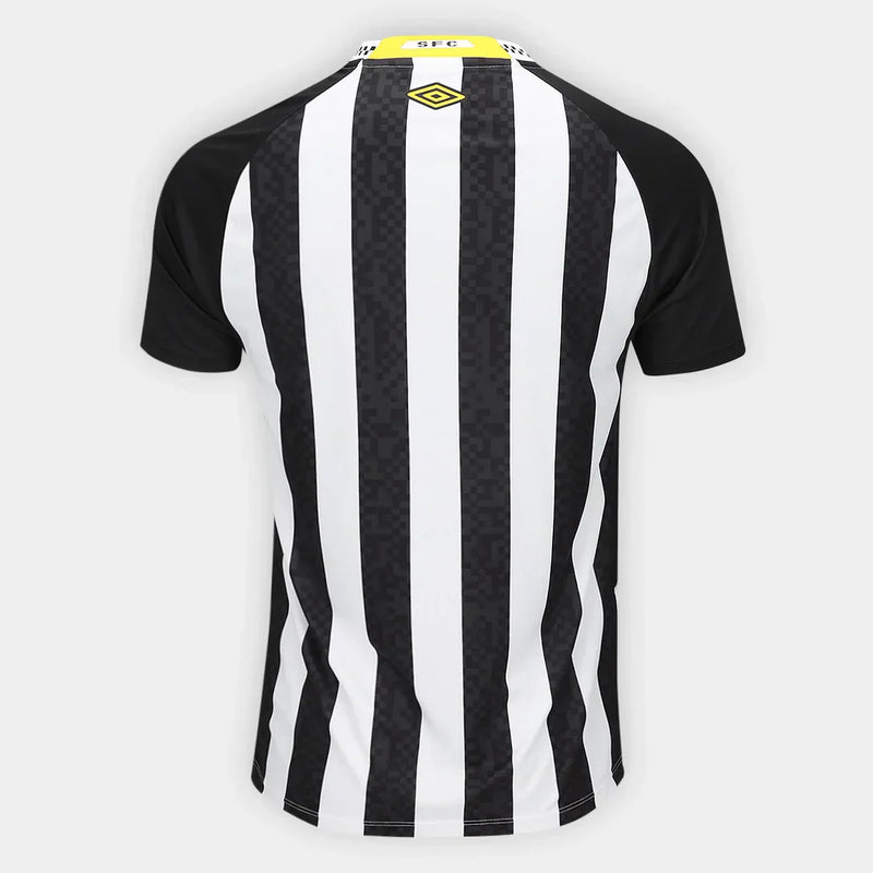 Camisa Santos Away 25/26 Umbro Torcedor Masculino - Preto e Branco