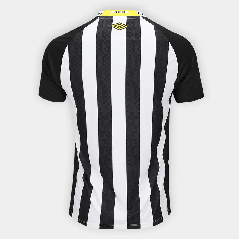 Camisa Santos Away 25/26 Umbro Torcedor Masculino - Preto e Branco