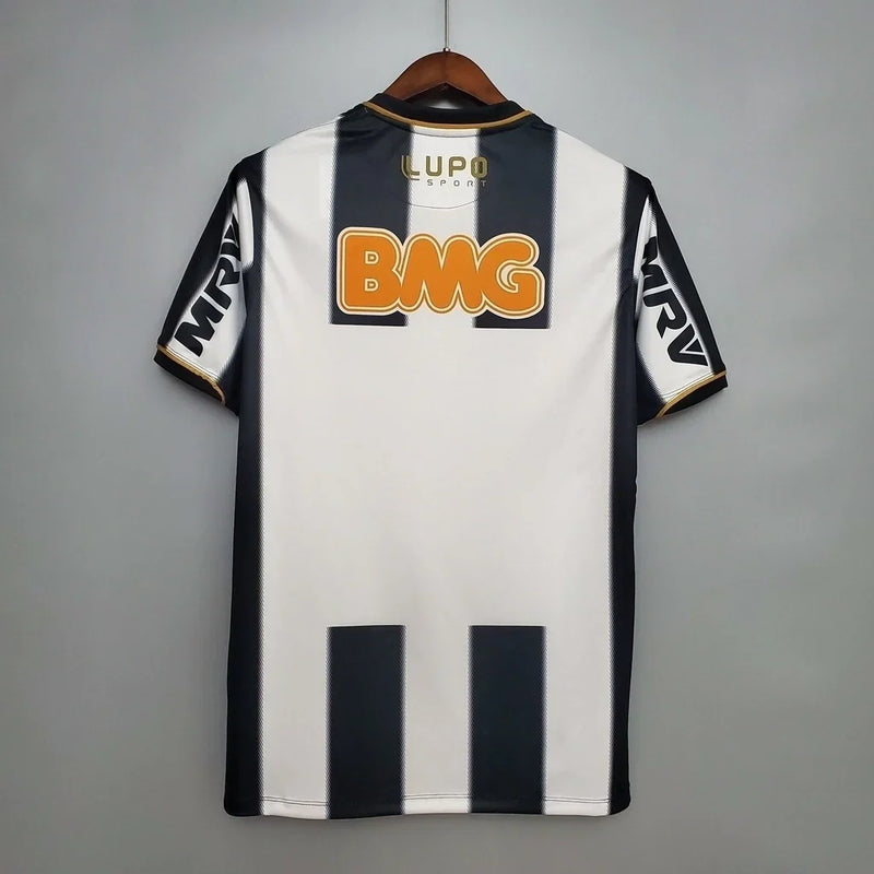Camisa Atlético Mineiro Home Retrô 2013 Patch da Libertadores - Preta e Branca - Lupo