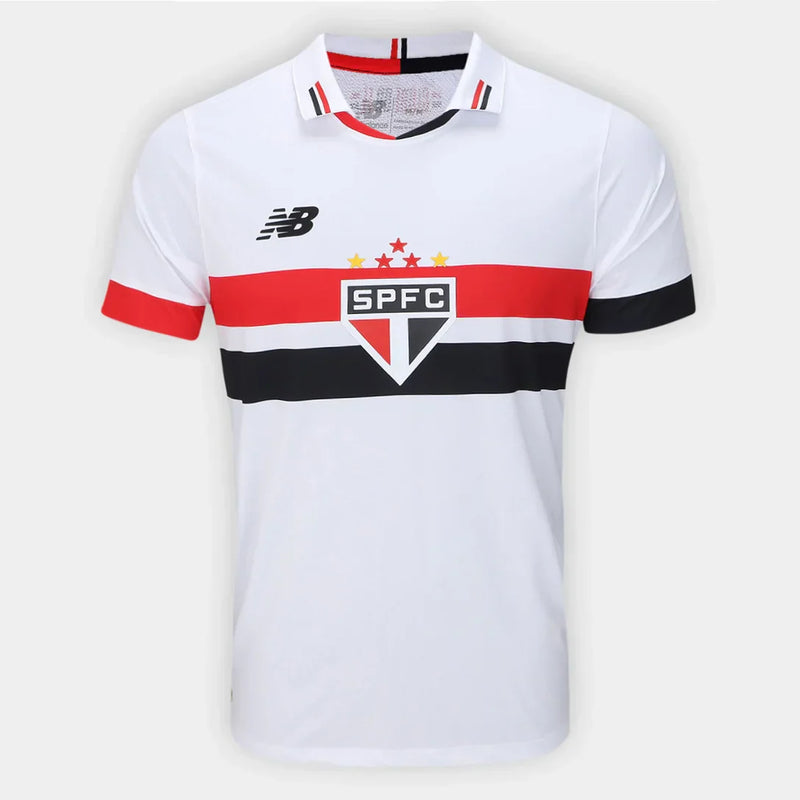Camisa São Paulo Home 24/25 Jogador New Balance Masculino - Branca