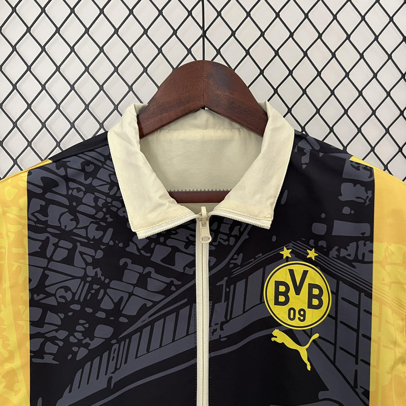 Corta Vento Borussia Dortmund Dupla Face