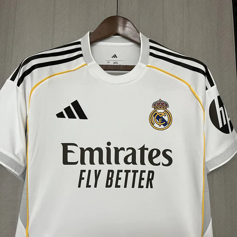 Camisa Real Madrid Home 25/26 s/n° Torcedor Masculino - Branco