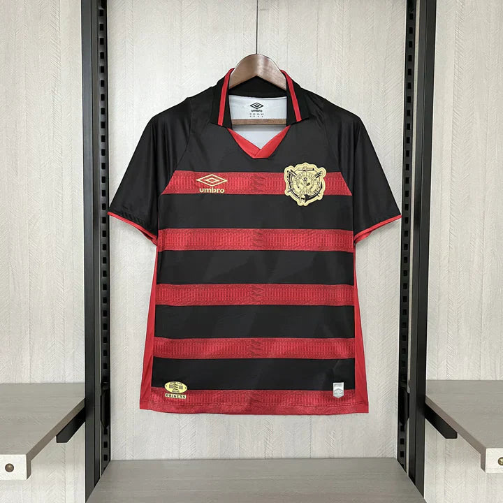 Camisa Sport Home 24/25 Umbro Torcedor Feminina - Vermelho e Preto