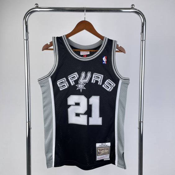 regata NBA Spurs Duncan 21 - Preta