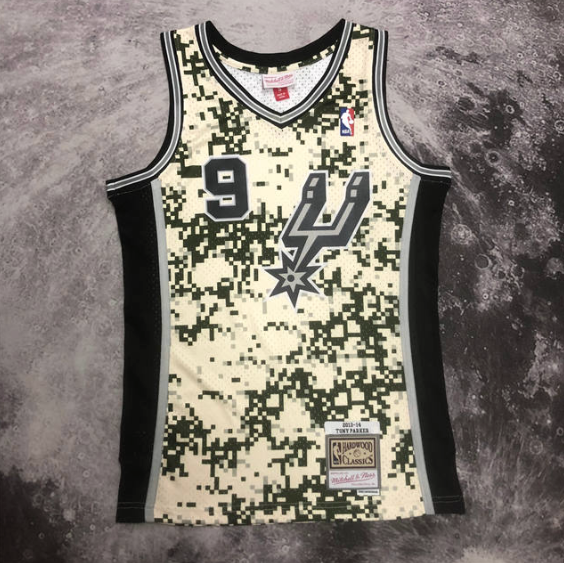 regata NBA Spurs Parker 9 - Bege
