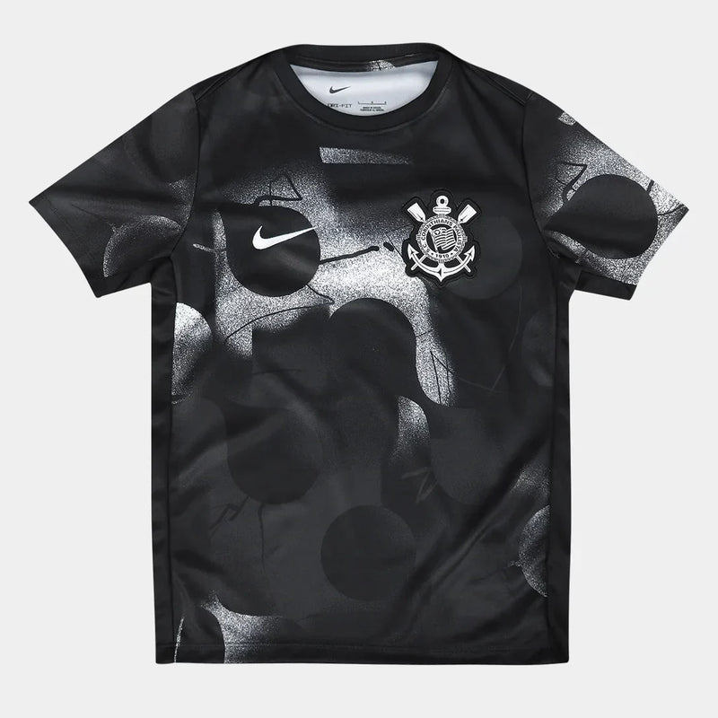 Camisa Corinthians 25/26 Pré-jogo Nike Masculino  - Preto