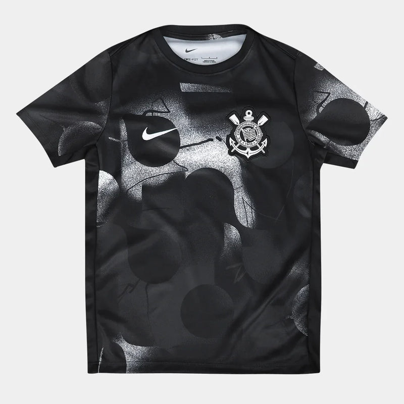 Camisa Corinthians 25/26 Pré-jogo Nike Masculino  - Preto