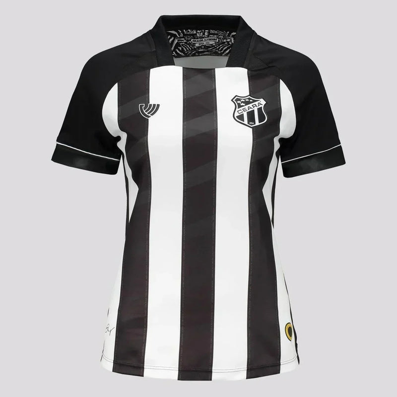Camisa Ceará Home 24/25 Torcedor Feminina - Preto e Branco
