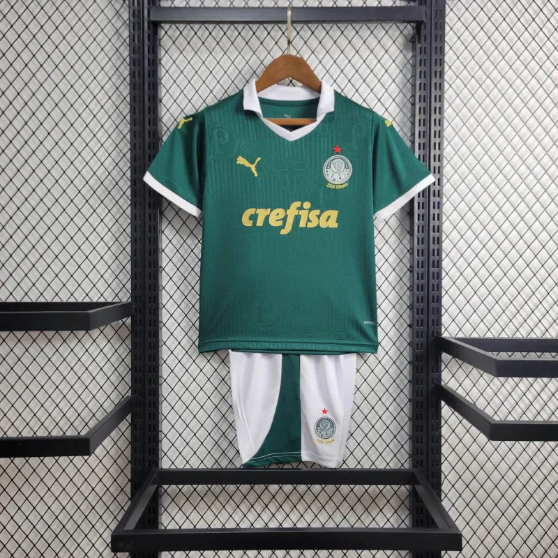 Conjunto Infantil Palmeiras 24/25 Home Puma Torcedor - Verde
