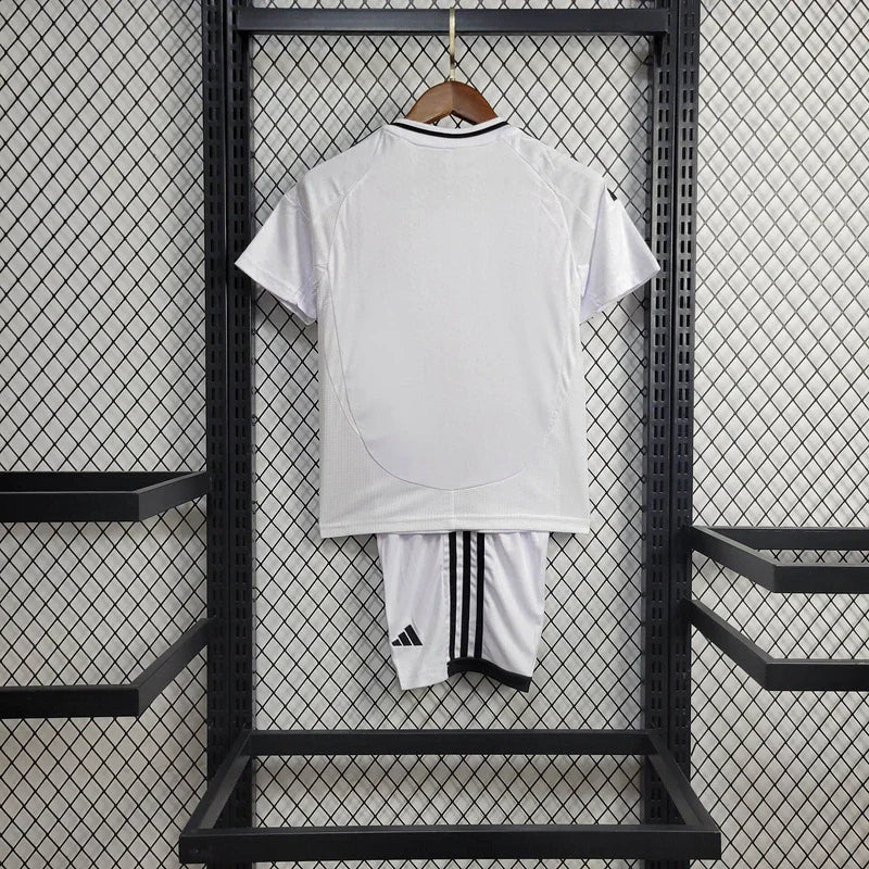 Conjunto Infantil Real Madrid 24/25 Home Adidas - Branco
