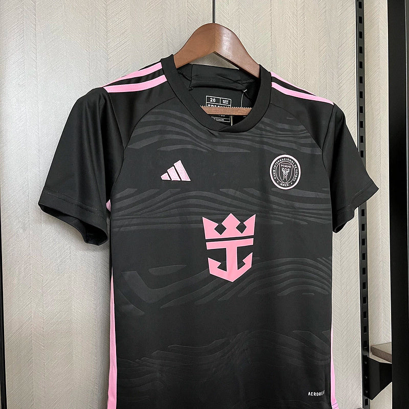 Kit Infantil Inter Miami Away 24/25 - Adidas - Preto