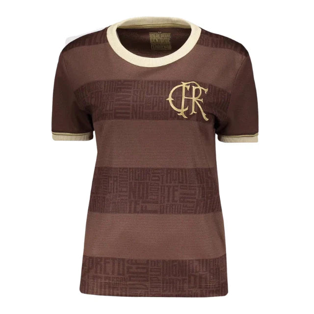 Camisa Flamengo Consciência Negra 2024 Feminina - Marrom