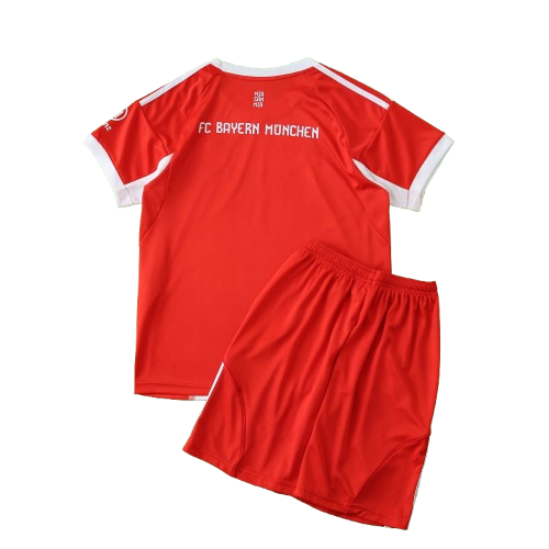 Conjunto Infantil Bayern de Munique 25/26 Home Adidas - Vermelho e Branco