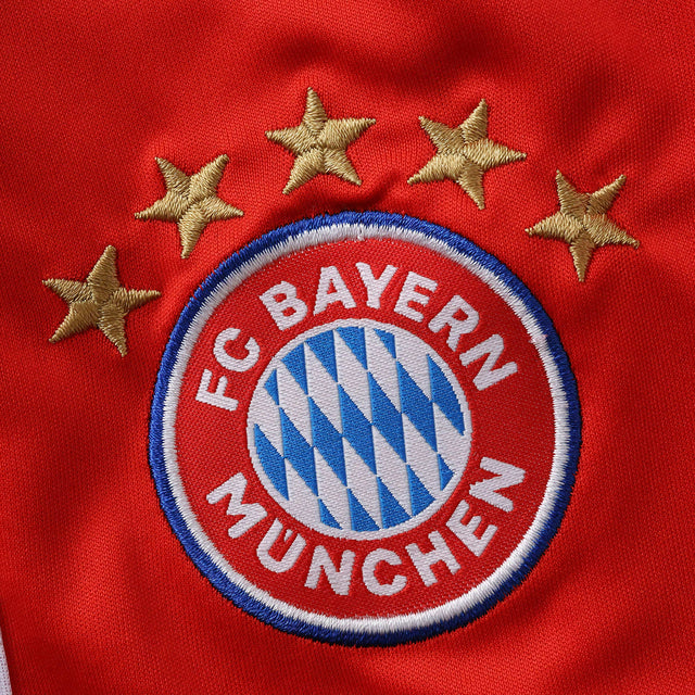 Conjunto Infantil Bayern de Munique 25/26 Home Adidas - Vermelho e Branco