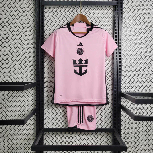 Kit Infantil Inter Miami Home 24/25 - Adidas - Rosa