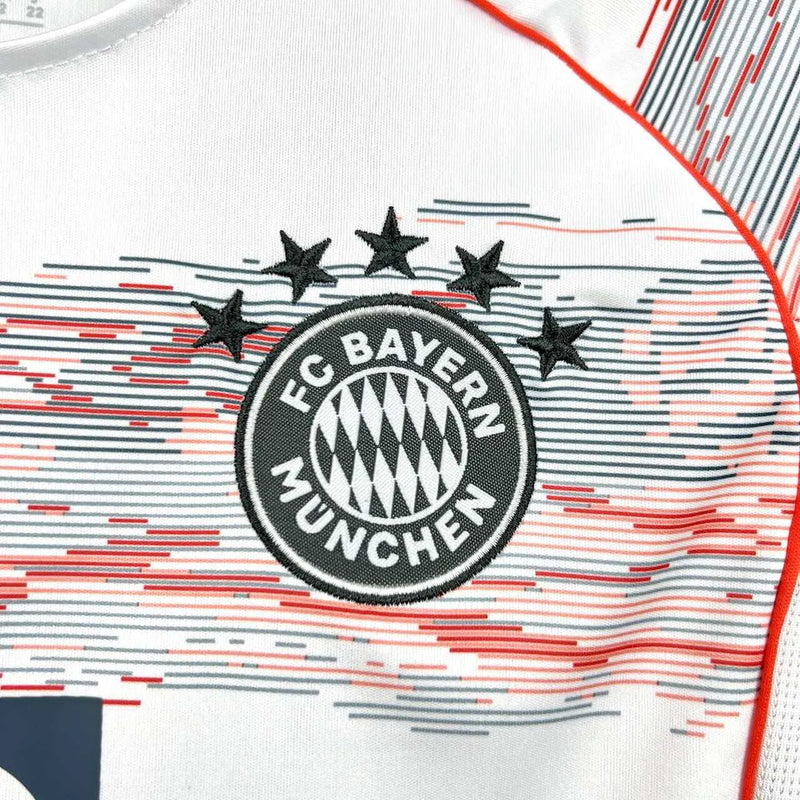 Conjunto Infantil Bayern de Munique 25/26 Away Adidas - Branco