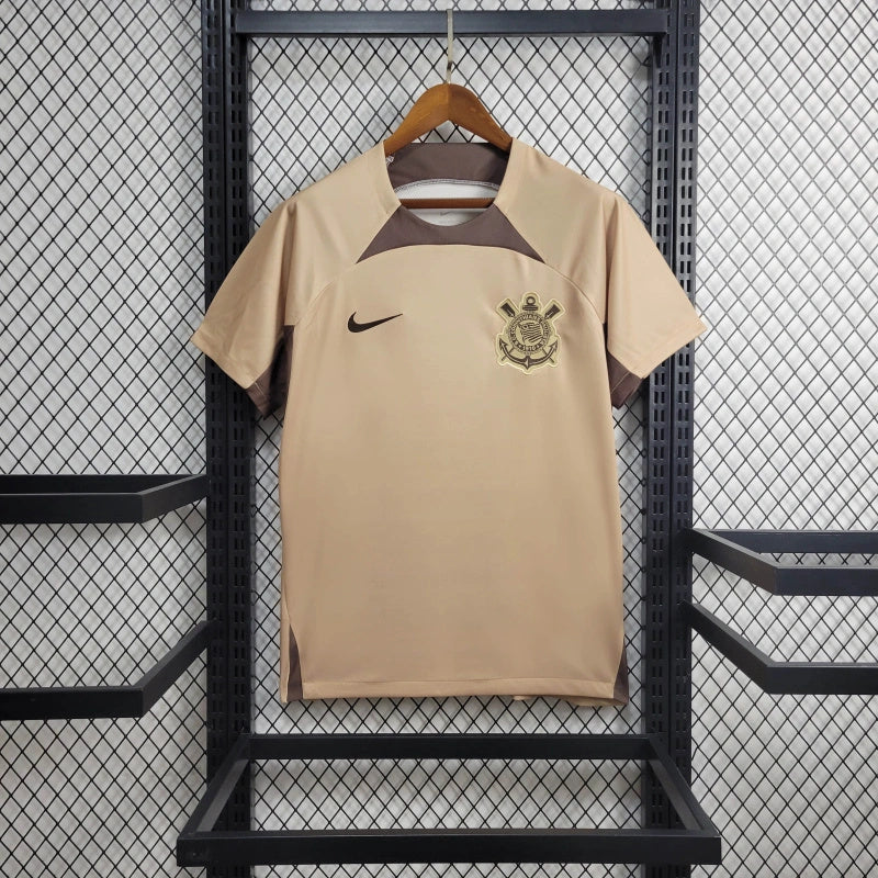 Camisa Corinthians 24/25 Treino Nike Masculino  - Bege