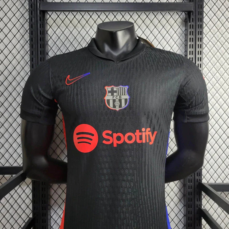 Camisa Barcelona II 24/25 Masculino Jogador Nike com Patch - Preta