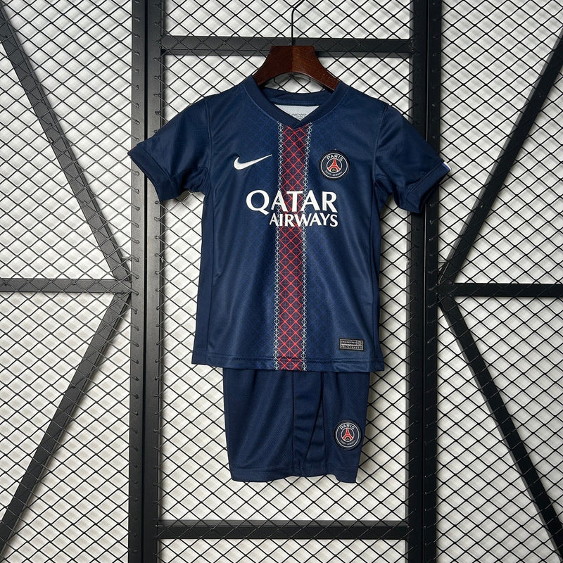 Conjunto Infantil PSG 25/26 Home Nike - Azul
