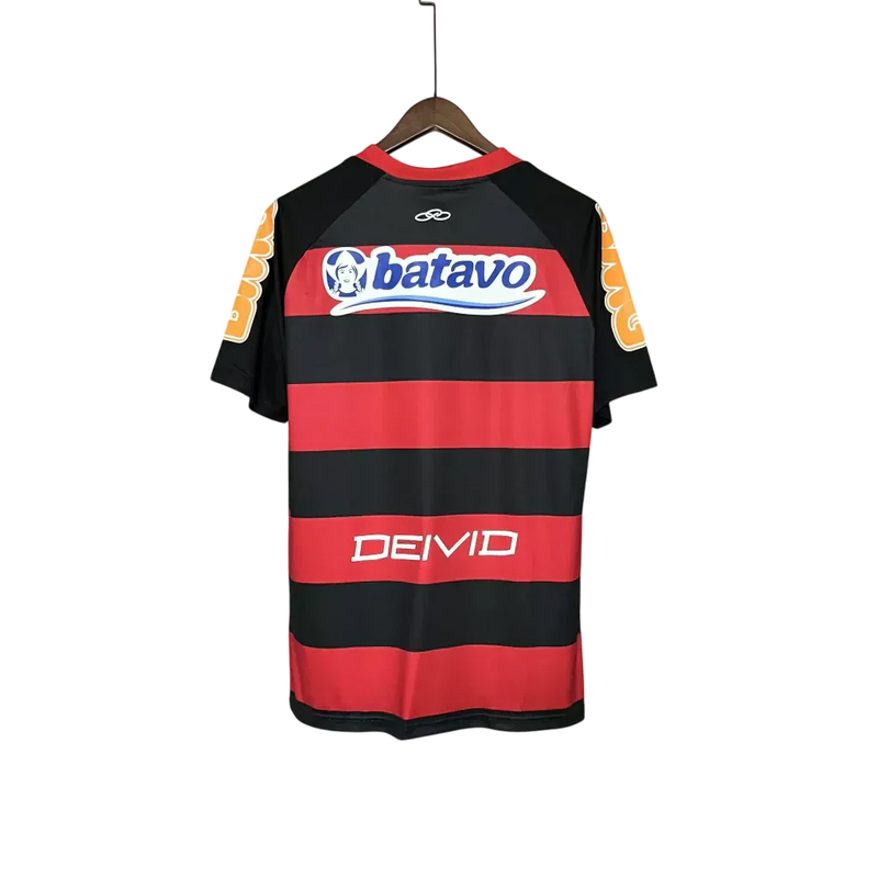 Camisa Retrô Flamengo Home 2010/11 Masculino - Preto e Vermelho